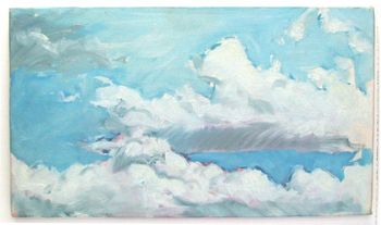 Cloud study - 1989 21.5 X 12.5 inches - Oil on canvas
