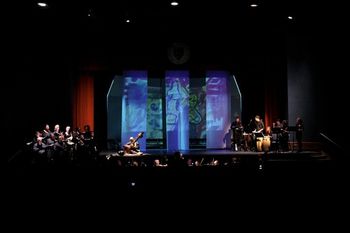 concert at Barry University full stage shot

