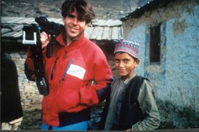 Robert Wait in Namche Bazaar