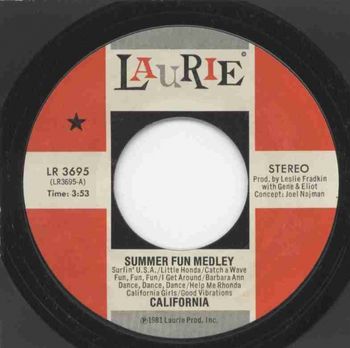 California - Summer Fun Medley (Laurie Records) (1981)
