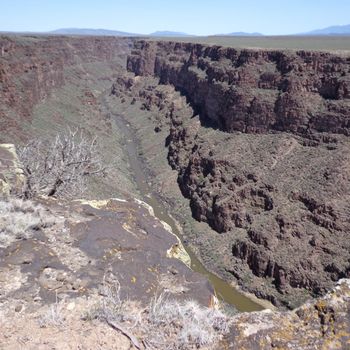 My Lunch Spot looking over the Rio Grande Gorge (gorgeous yuck yuck)
