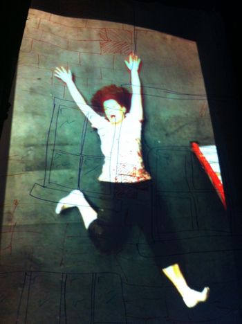 Falling Kathleen O'Grady in the 2012 process workshop of Christopher Cartmill's ROMEO'S DREAM
