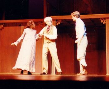 The Escape Henri Boyd (as Perdita), Richard Willis (as Phineas) and Christopher Cartmill (as Tempy) in the 1994 tour of Christopher Cartmill's LIGHT IN LOVE in Lincoln, Nebraska
