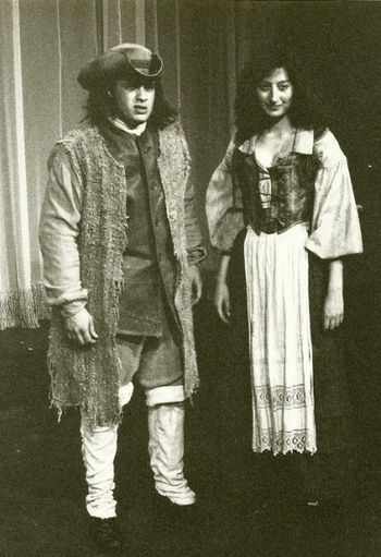 Le Bret and Affolé Mark Morettini (Tomas LeBret) and Adrianne Krstansky (Affolé) in Christopher Cartmill's INCORRUPTIBLE
