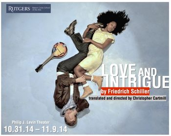 Christopher Cartmill's production of Schiller's LOVE AND INTRIGUE (Poster) Poster artwork by Elisa Brennessel
