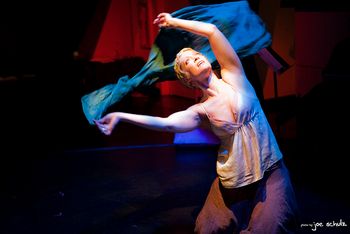 THE HAMLET RAVE — Julia Knight dances. photo by Joe Schulz
