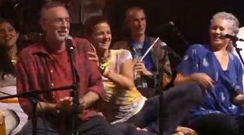 Bhakti Fest Midwest (Krishna Das, Ragani, Brenda McMarrow) This was after KD got me back for the a** squeeze that I delivered to him at the last Bhakti Fest Midwest.
