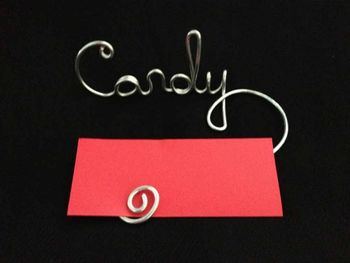 Candy - Black - Placecard
