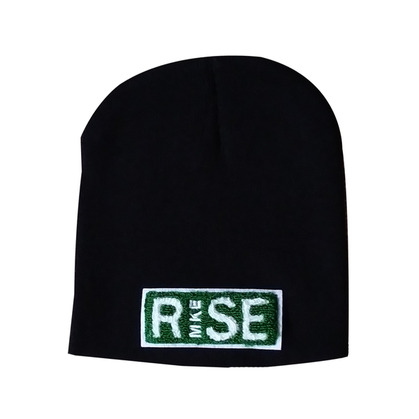 Black RiSE Short Skully with Green and White RiSE patch