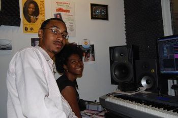 Le'Rell Ross and Chelsea Zachary at DES Studio

