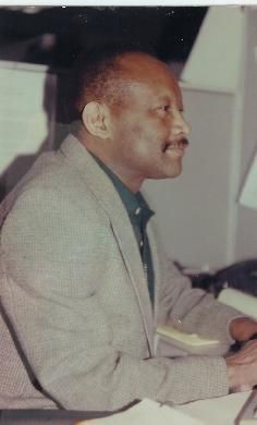 The Artist HUBERT TEMBA now in the role of an author of literary and artistic works, at work.
