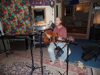 Randy recording at Inner Ear Studios
