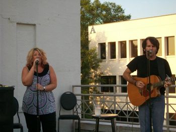 On the rooftop at The Strand in Marietta, GA.  July 2011.
