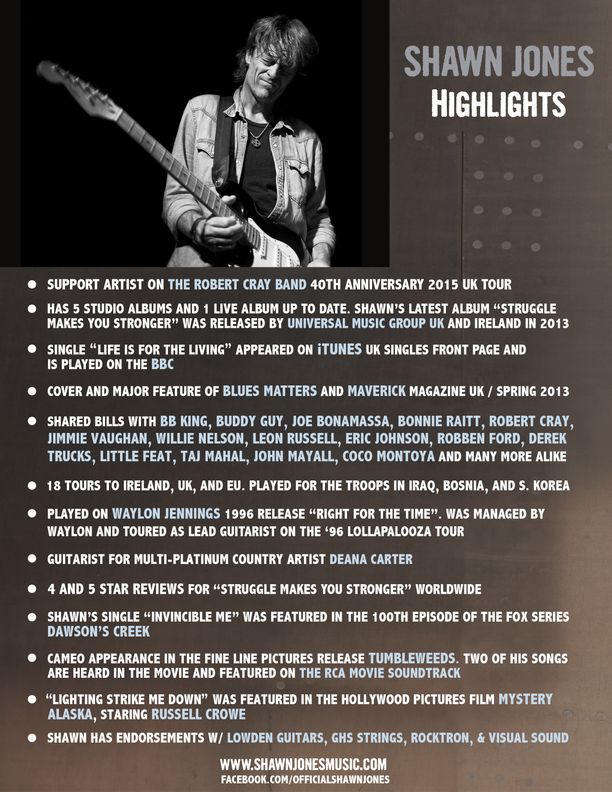 Shawn Jones Press Kit