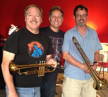 Scott Ducaj, John Billings and Chris Dunn, at Chakra Bleu's 'Our Own Paradise' CD Session
