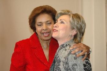 Dr. E. Faye Williams and Senator Hillary Rodham Clinton Celebrating Sojourner Truth
