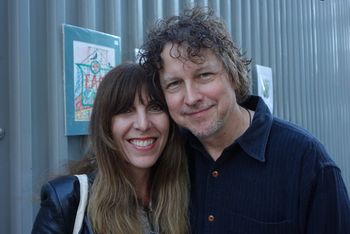 Tracey and Steve Tracey Berglund, artist extraordinaire and soulmate, at Dumbo Arts Festival, 2013
