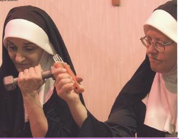 Judy Prianti & Cheryl Metrick as rather manly nuns in "SIGNS OF THE CROSS" (January 2004)
