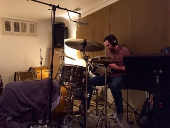 Justin O'Connell trying another snare
