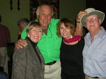 Funny friends Mal Sharpe, Bob Wilkins and Debbie
