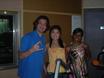 with Prish and Terry at ICRT Radio Taipei
