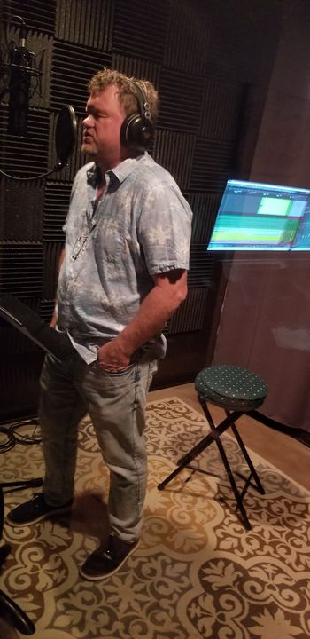 Mark Schneider tracking vocals
