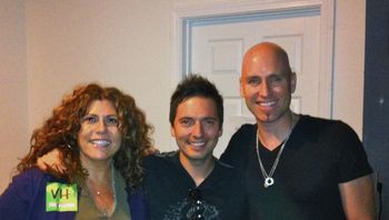 Backstage at Vertical Horizon with guitarist Steve Fekete and Lead Singer and Songwriter Matt Scannell
