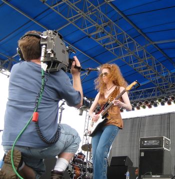 Melanie Mason at the Chesapeake Bay Blues Fest; photo Mike Dove
