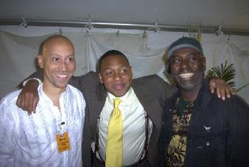 DJ, Wynton Marsellis and Earl Smith Jr. at the St. Louis Jazz Festival
