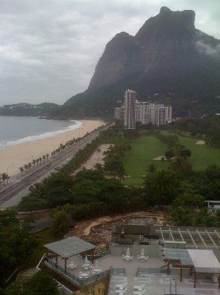 The view from my hotel room-Rio De Janeiro, 3/23/09
