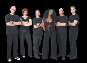 A rock band I put together to back singer Tiyee (3rd from right) a few years ago. I'm on the far left. The project has been in a holding pattern for quite awhile but you never know when it may resurface.
