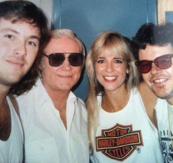 Mike Pyle, George Jones, Carlene, and Paul Griffith. Thank you very much to David Holt for this photo!
