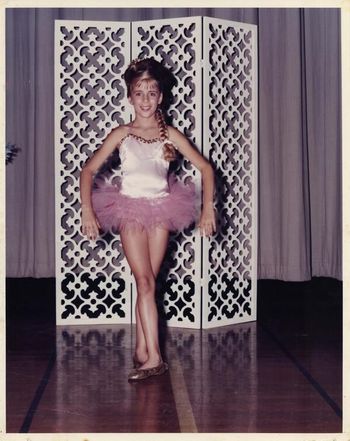 "Somewhere between 3rd and 4th position or maybe it was 5th ballerina Carlene age 10."
