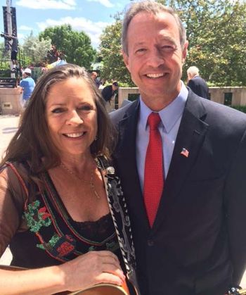 June 13, 2014. Washington, D.C. Carlene and Maryland Governor Martin O'Malley at the National Museum of American History for “Raise It Up! Anthem for America,” a celebration of the 200th anniversary of the Star-Spangled Banner.
