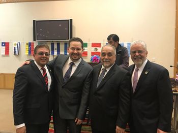 Hector Lopez, Carlos Jimenez, Willie Colon, and Honorable Judge, Walter Rivera
