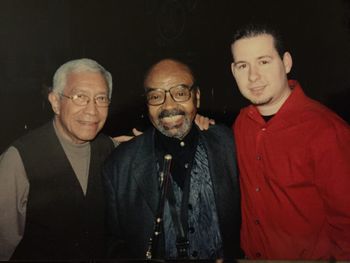 with Victor Venega and James Moody at Birdland Jazz Club
