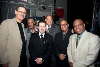 with Sonny Bravo, Javier Vazquez, Alfredo Valdes Jr., Mario Torres (Manager), and Tony Leon at Hosto
