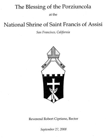 Blessing of the Saint Francis Shrine, SF CA
