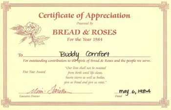 Buddy Comfort - www.buddycomfort.com - Bread and Roses
