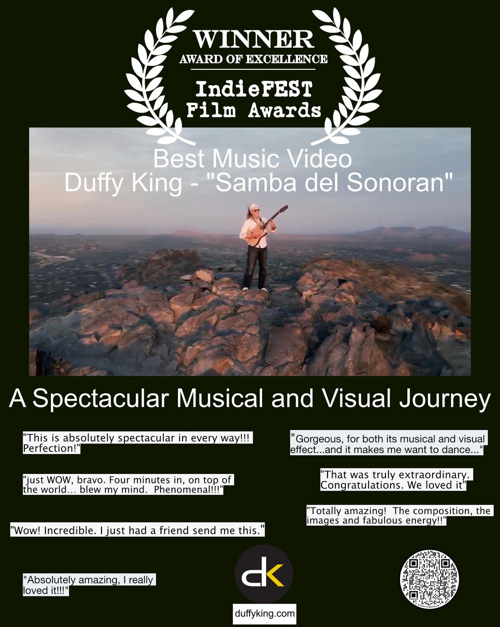"Samba del Sonoran" Wins Best Music Video in the IndieFest Film Awards!
