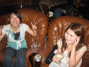 Furano Kimura & Ogiso Yumi, enjoying the plush leather seats
