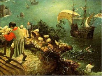 Breughel's Fall of Icarus, the painting that inspired Roman's song  The Horizon
