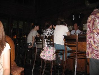 Patrons & Kondo san at the bar.

