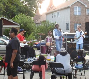 Larry_Sing_Band_from_audience_8030 Playing in the West Side's Hubbard Park playground for BUILD, Aug. 2018: Ice Mike, West Side Wes, Larry, LG
