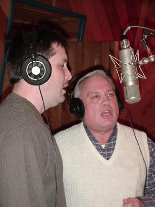 Lynn and Rick Recording at The Recording Session That Produced "The Father & Son" CD---All Gospel.
