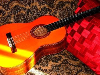 My guitar,a gift from Paco de Lucia.Conde Hermanos.
