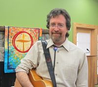 Andrew McKnight, after leading a service at the UU Fellowship of Lake Norman, NC