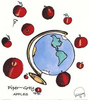 Apples album cover art, by Earl Grey
