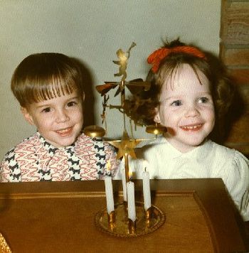 My favorite Christmas decoration...twirling, bell ringing angels (1972).
