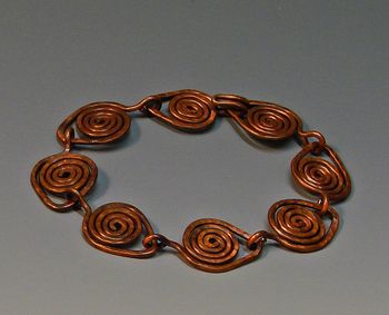 Another Look at Copper Scroll Bracelet ($30.00)
